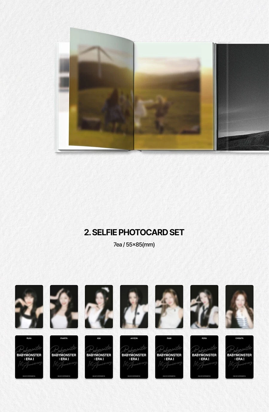 BABYMONSTER : ERA I 1ST ANNIVERSARY PHOTOBOOK /P.Book+7 Card+7