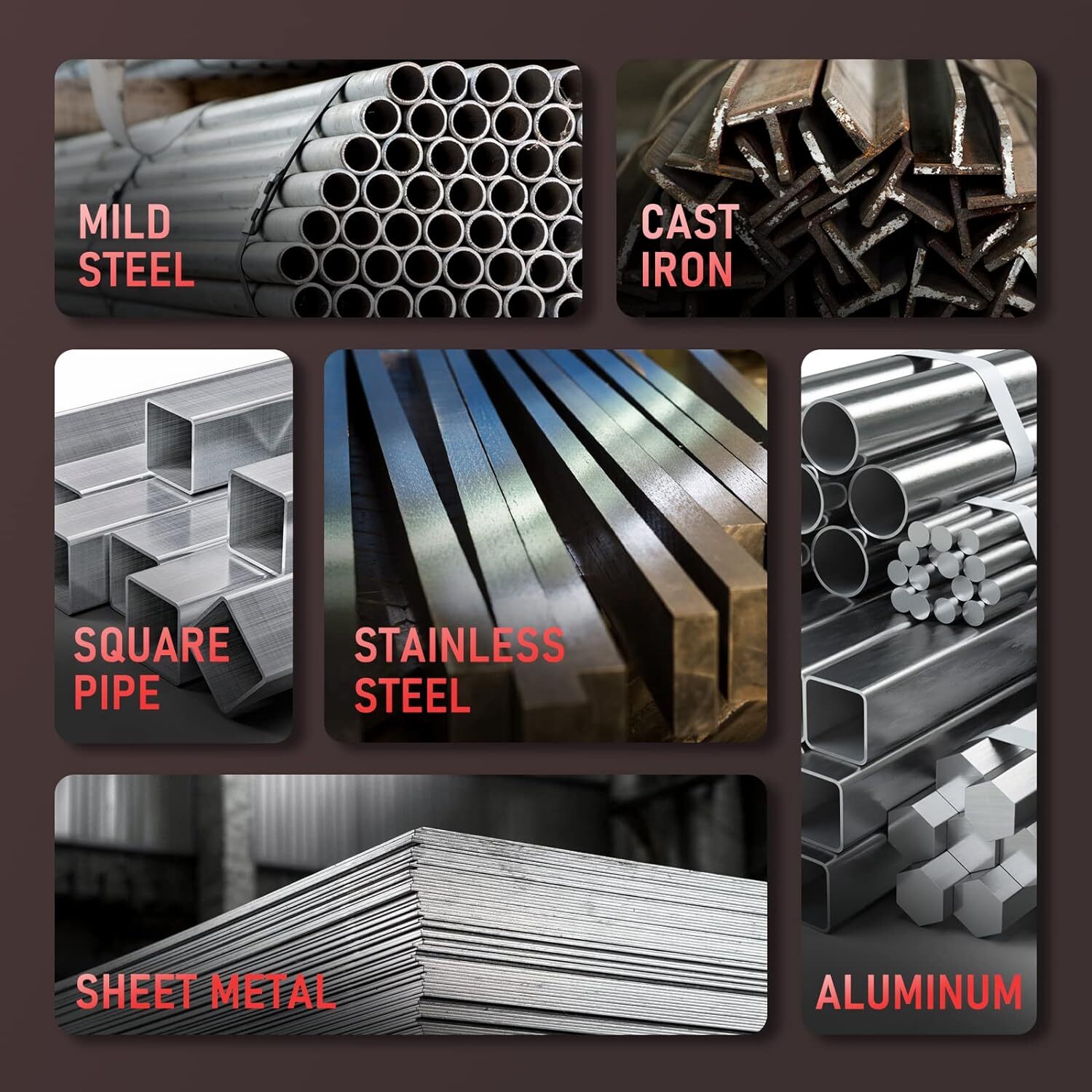 250Amp 220V Digital MIG/Pulsed/Flux/Spool Gun/Lift TIG/Stick 6-In-1 AL -Welder