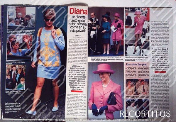 clipPINGS l 2152 LADY DI DIANA DE GALES en el gym