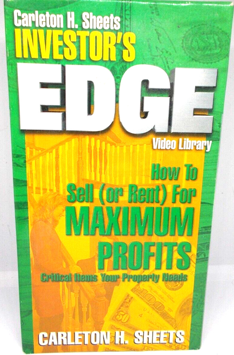 CARLETON H. SHEETs how to sell or rent  VHS real estate investing