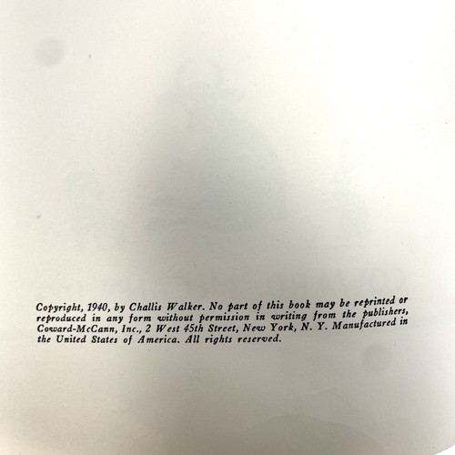 Challis Walker Three and Three 1st Edition 1940 Coward-McCann, Inc. Woodcut - Picture 5 of 12