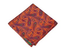 Lord R Colton Masterworks Pocket Square - Capilla Sunset Silk - 75 Retail New
