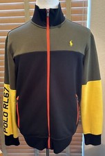 POLO Ralph Lauren Colorblock 1967 Spellout Full Zip Track Jacket Size M. P18469