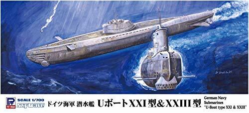 PIT-ROAD 1/700 German Navy Submarines U-Boat type XXI & XXIII Kit