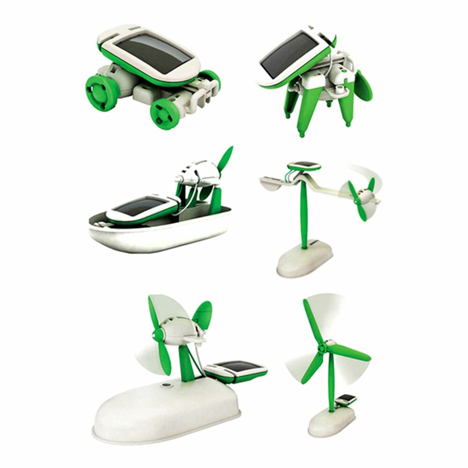STEM Solar Powered 3D Wooden Puzzle Kit - DIY Windmill