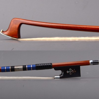 E.SARTORY Copy Master Pernambuco Violin Bow 4/4 Ebony Fleur De Lys Silver Parts