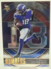 Justin Jefferson 2021 Panini Select Numbers #SN-24 Minnesota Vikings