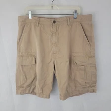 LEVI'S Mens Shorts Sz 38 Cargo TAN Baggy Hiking Skater Grunge Y2K Work Utility