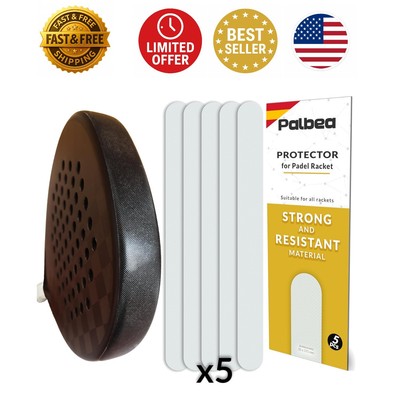 Lightweight Transparent Racket Protection - Easy to Replace Pack of 3/5 Options