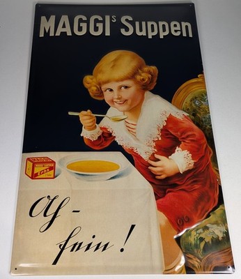 Retro Blechschild, Maggie's Suppen, ca.59 x 39 cm, #AG1000