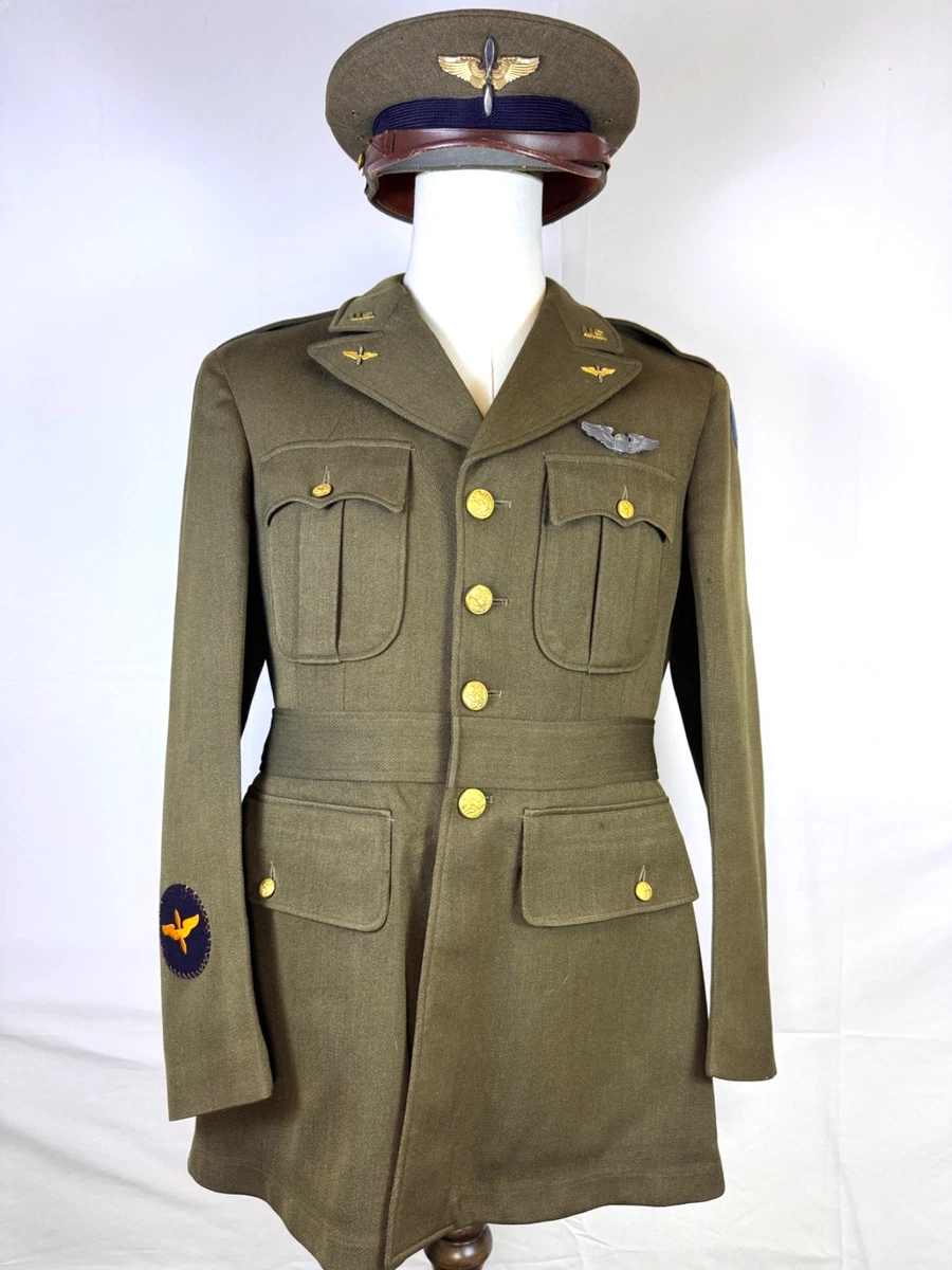 ★１９４０年代＊アメリカ軍＊陸軍航空隊＊将校用＊オーダーメイド制服（実物） 米軍（アメリカ軍）旧型陸軍将官制服 : Gallery鈴 - 通販 - Yahoo