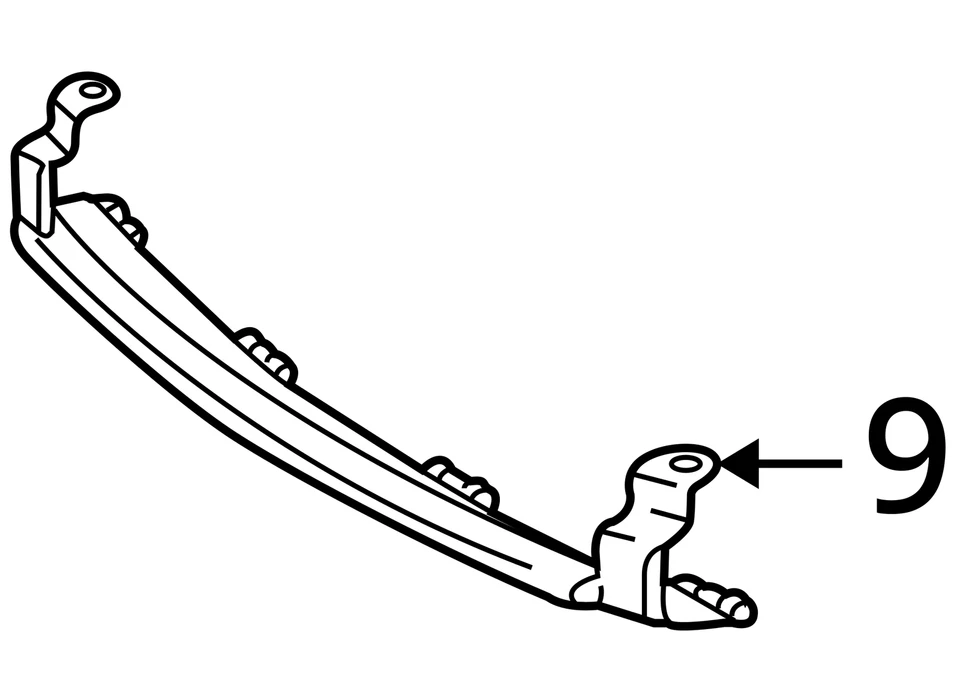 SE ADAPTA A 2000-2002 SATURN L100 L200 ABSORBEDOR FRT BPR FASCIA 90584239 - NUEVO OEM Foto 3 de 3
