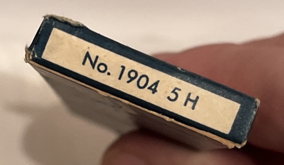 Rare Vintage J. S. Staedtler Mars Lumograph Drawing Leads No 1904 5H New