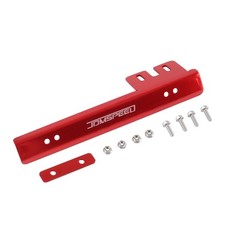 JDMSPEED Universal Red Front Bumper License Plate Mount Bracket Relocator