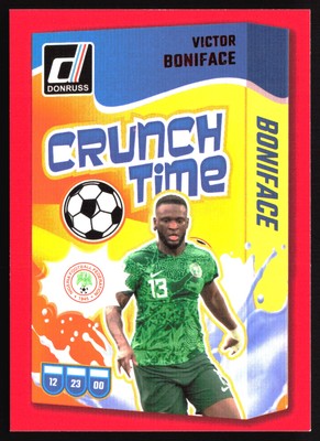 2024-25 Donruss #15 Victor Boniface Crunch Time Red