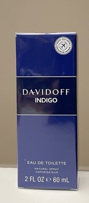 Indigo by Davidoff Eau de Toilette Spray 2 Oz 60ml New Sealed Travel Exclusive