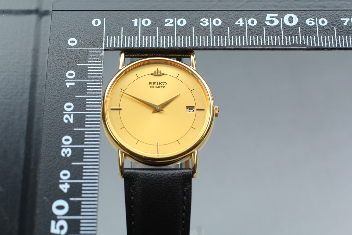 Vtg 1988 Near MINT Seiko Galaxy 5Y39-7010 Day Indicator Gold