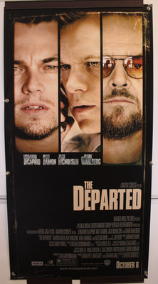 THE DEPARTED Movie VinylPoster 26x50 Leonardo DiCaprio Matt Damon Jack Nicholson