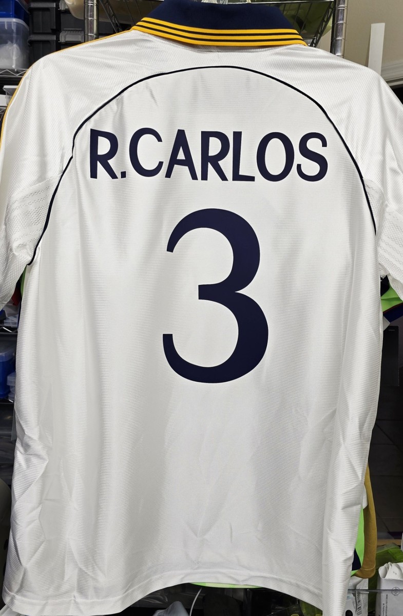 99-01 Real Madrid 長袖 インポートL Adidas Real Madrid Jersey 99/00 Home Reissue Soccer Shirt JJ3801