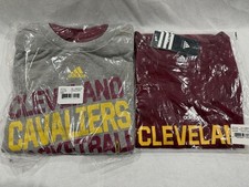 Cleveland Cavaliers BUNDLE OF 2 ADIDAS shirts Kids 14/16 BRAND NEW