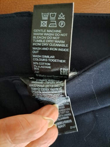 marks and spencer womens Smart Trousers. 14 S. From Peruna Range. Blue. NEW. - Bild 4 von 5