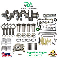 JAGUAR LAND ROVER 204DTD CRANKSHAFT WITH ENGINE REBUILDKIT 2.0 DIESEL SPORT NEW