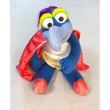 Vintage 1981 fisher price Muppets the great gonzo Plush Superhero Toy 12 inch