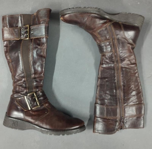 Women Nero Giardini Boots Brown Leather 39 #BATE