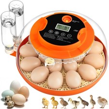 18 Egg Incubators for Hatching Eggs, Automatic Egg Turning and Humidity Contr...
