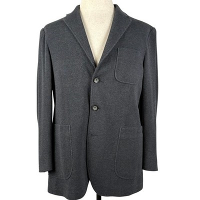Rodd & Gunn Knit Sport Coat Mens M 42 Gray Australian Cotton Unstructured Blazer