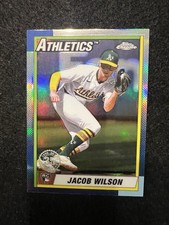 2025 Topps Chrome - 1990 Topps Baseball Jacob Wilson #90CB-18 (RC) A’s