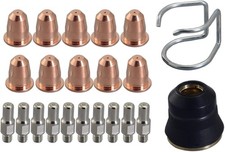 S45 Plasma Cutter Torch Electrode PR0110 Tip Nozzle PD0116-08 0.8mm Kit 22pcs