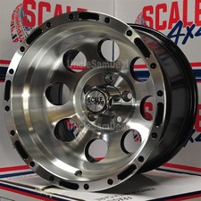 15x10 5x127 5x5 -46 Offset Scale 4x4 S52 Machine Black 8 Hole Truck 4 Wheel