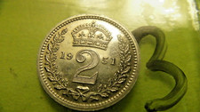 MAUNDY COINS  2D       1951    GEORGE  VI      NO.3