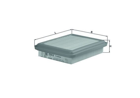 Luftfilter Knecht LX 591 FÜR Chrysler Mazda Mitsubishi Ansaugluftfilter-image