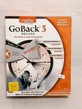 GoBack 3 Deluxe CD by Roxio 2001 ~ CD-ROM