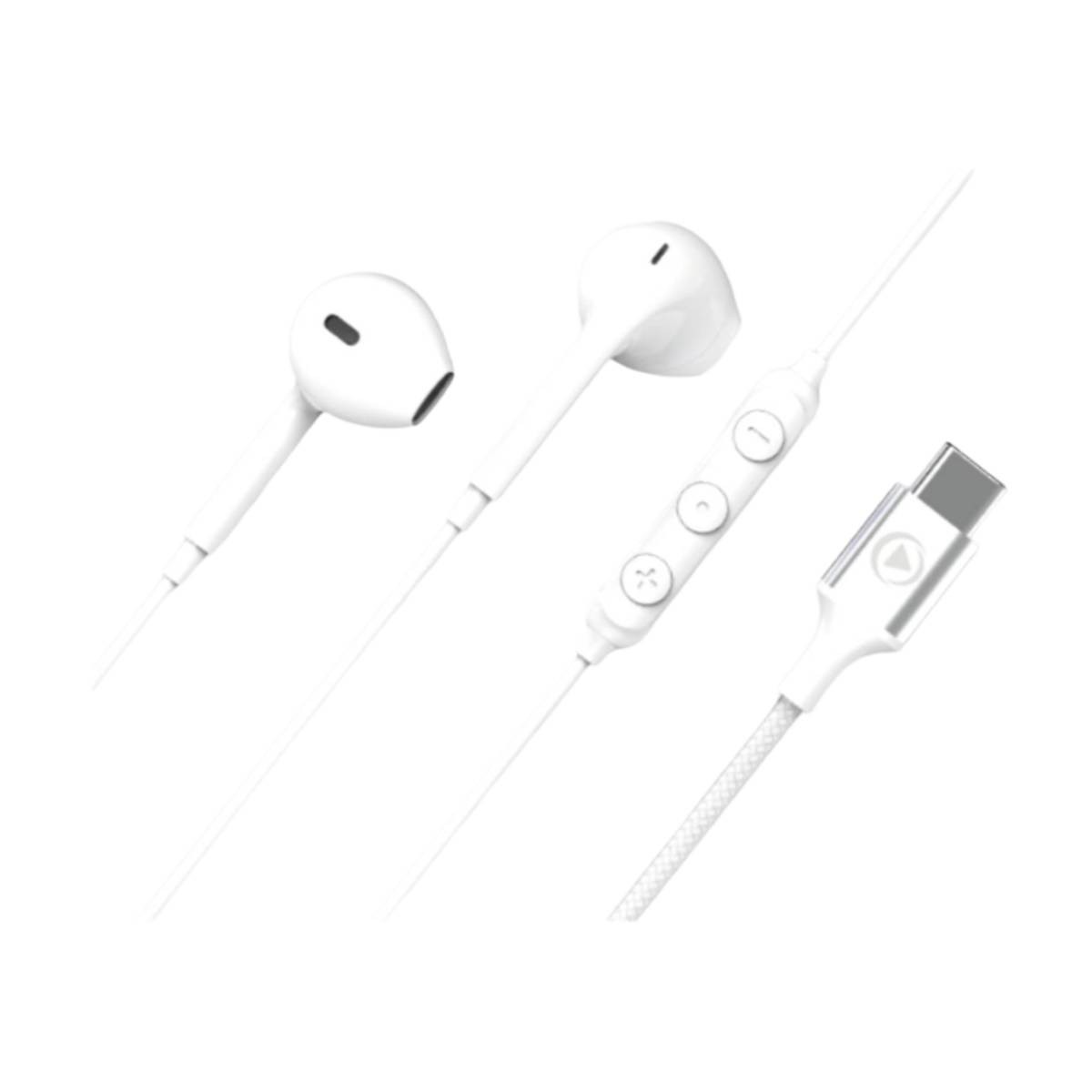 Écouteurs USB-C FORCE PLAY parfaits pour le télétravail et les trajets urbains