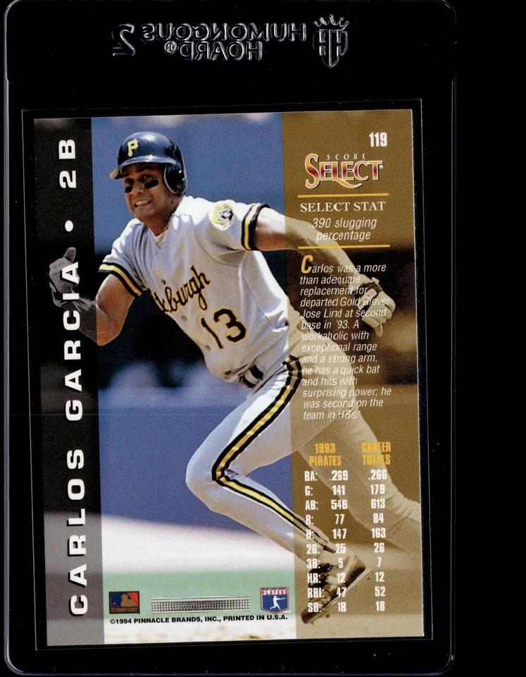 1994 Select #119 Carlos Garcia - Image 2 of 2