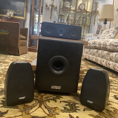Earthquake Sound Home Theater Speaker Syst (4-piece Set w/Powered Subwoofer)