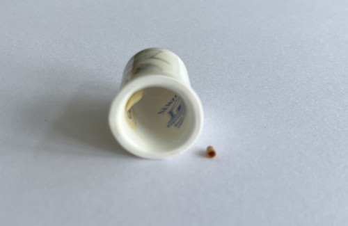 1/12th Wooden Thimble, John Farnsworth, Smallest Ever Made, Dolls House - Picture 5 of 6