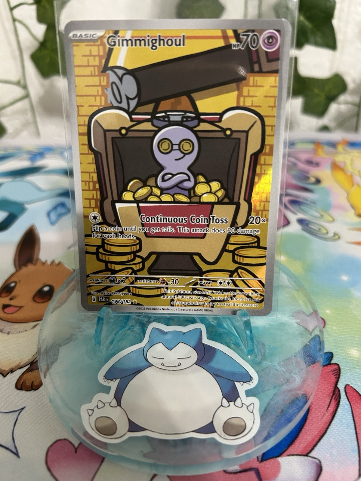 Gimmighoul 198/182 NM IR Pokemon Card