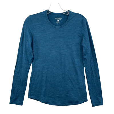 Segments 100% Merino Wool Shirt Womens Small Baselayer Ski Winter Hiking Outdoor