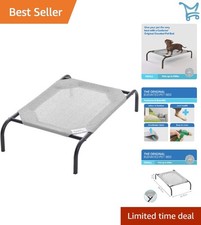 Elevated Dog Bed Breathable Cooling Fabric Moisture-Resistant Small Pet