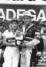 Ken Schrader celebrates first NASCAR Cup Series win after capturin- Old Photo
