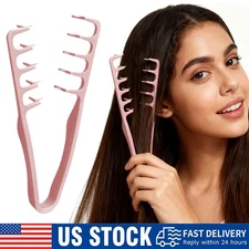 USA Wide Tooth Hair Comb Wide Tooth Comb For Curly Hair Roots Volumizing 