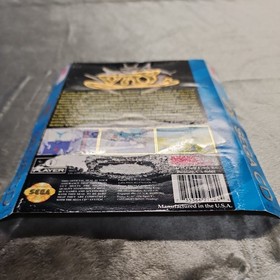 Vay - Sega CD Original Back Art Spine Card & Rear Case Piece Only, READ! 