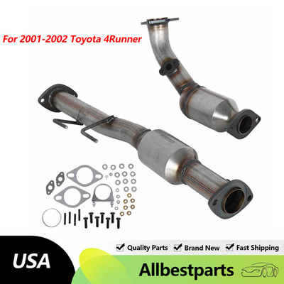For 2001 2002 Toyota 4Runner 3.4L V6 Catalytic Converters Direct Fit Front Rear