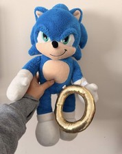 Sonic The Hedgehog 2 Movie Build A Bear Plush 18  With a ring READ DESCRIPTION