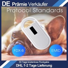Tierchip Lesegerät Chiplesegerät RFID Identifikation  RFID Animal Chip Reader DE