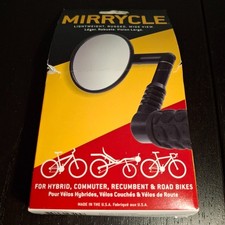 Mirrycle Rugged, Wide View Mirror(fits Hybrid, Commuter, Recumbent & Road Bikes)